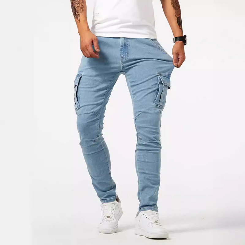 Streetwear Brand Joggers - Straße Elastische Jeans Bleistift Hosen Männer
