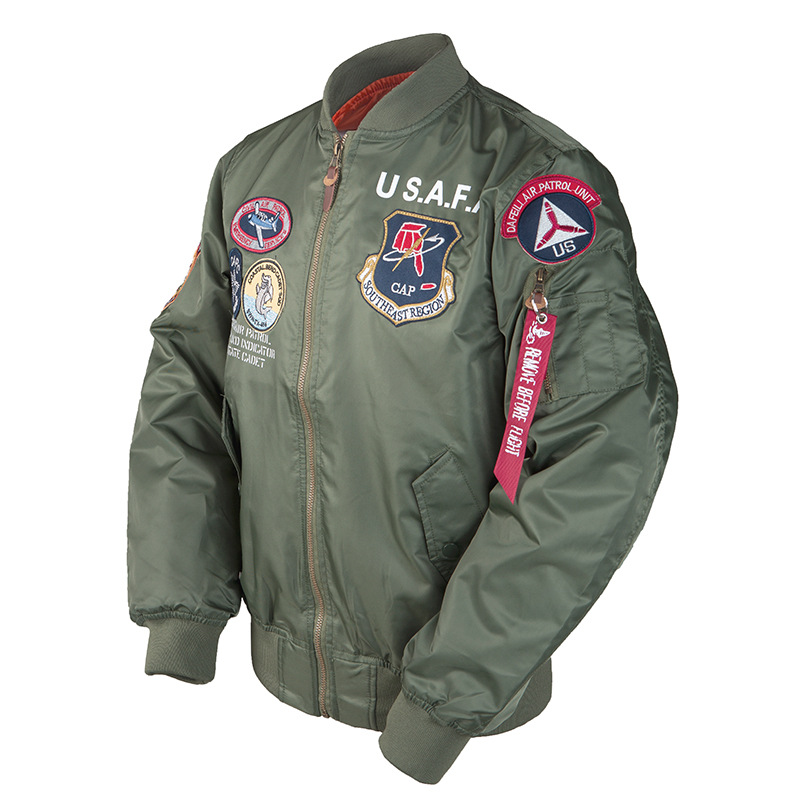 Streetwear Brand Vintage - 2027 Bestickte Militär-Patches Vintage Herren Dünne