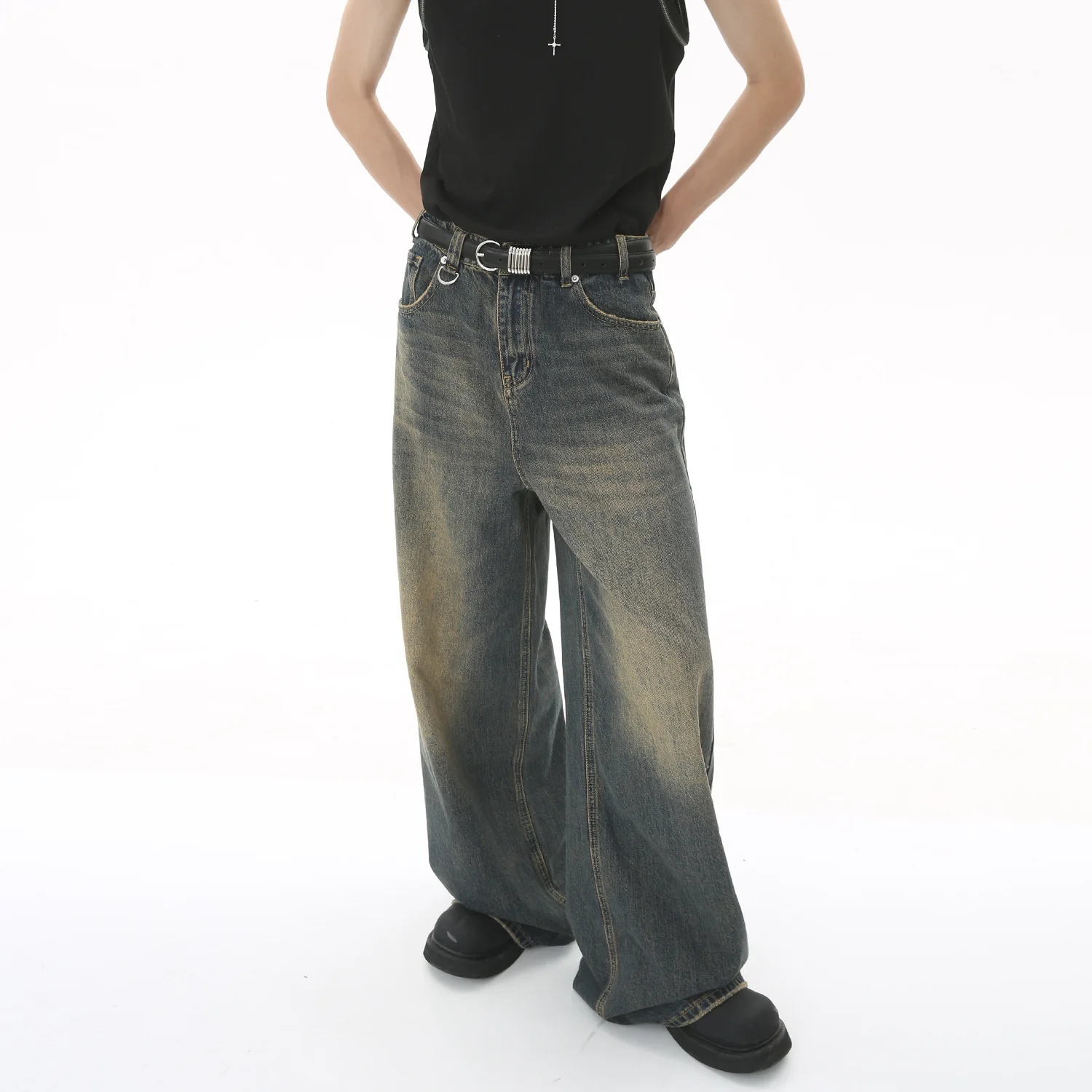 Streetwear Brand Denim - Neue männer Baggy Gerade Bein Breite