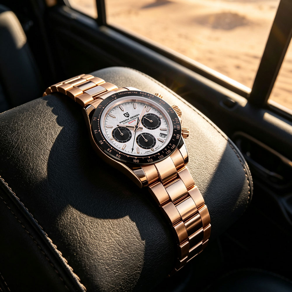 Streetwear Brand Luxury - Top-Marke PAGANI DESIGN Luxus-Herrenuhr Multifunktionaler Chronograph