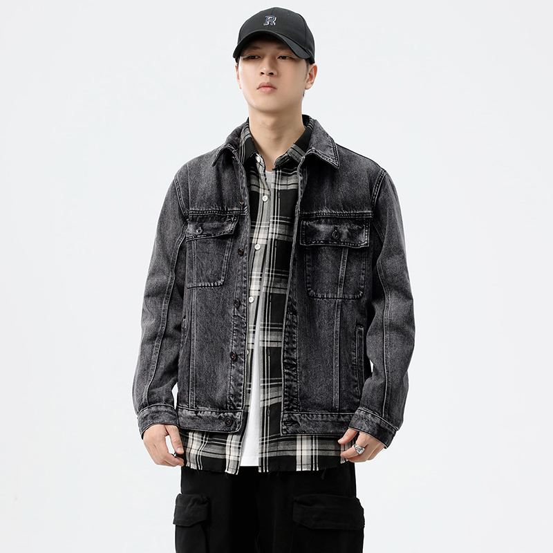 Streetwear Brand Denim - 2026 Herbst/Winter Graue Streetwear-Marke Amerikanischer High-Street-Stil