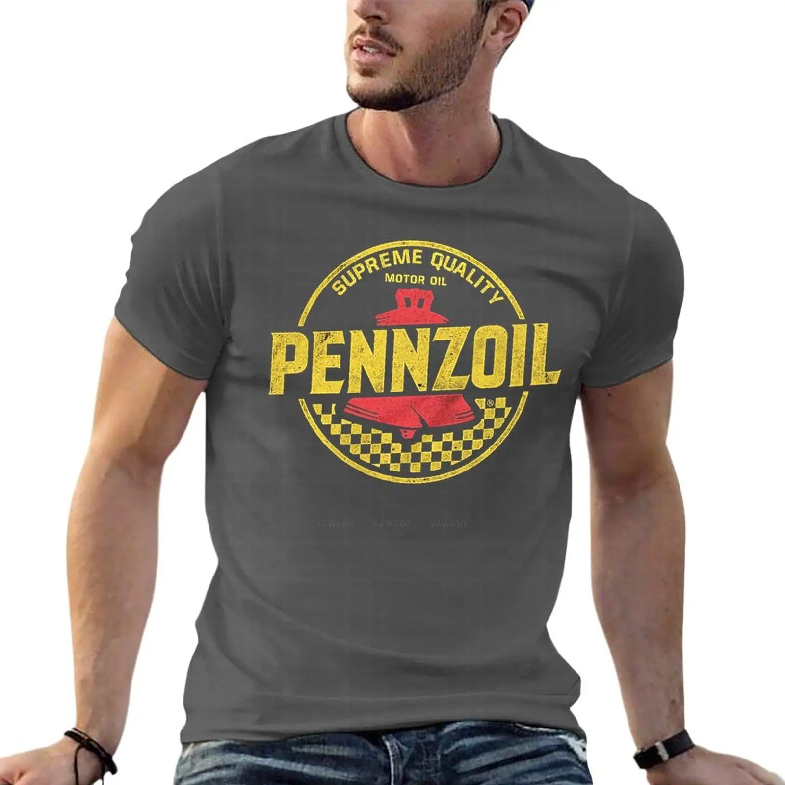 Streetwear Brand With A Logo - Distressed Pennzoil Motor Oil Logo Übergroße