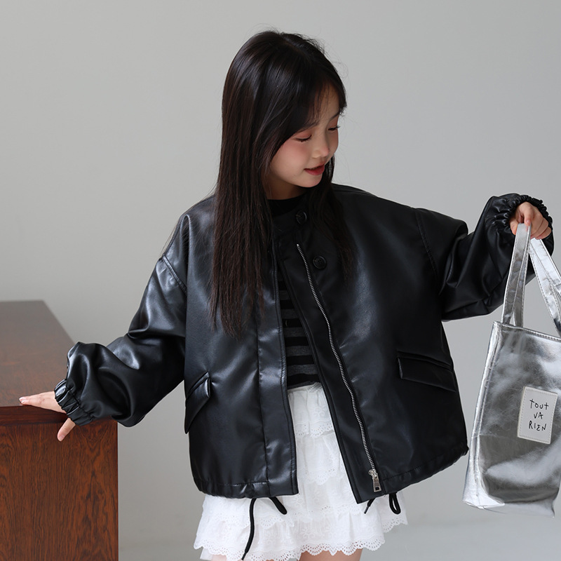 Streetwear Brand With A Logo - 2-12Y Mädchen Süße Schwarz Rosa Rock