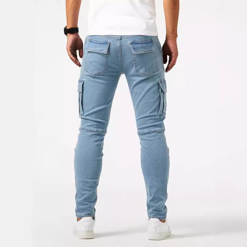 Straße Elastische Jeans Bleist – Streetwear Brand Joggers Bewertung und Preis