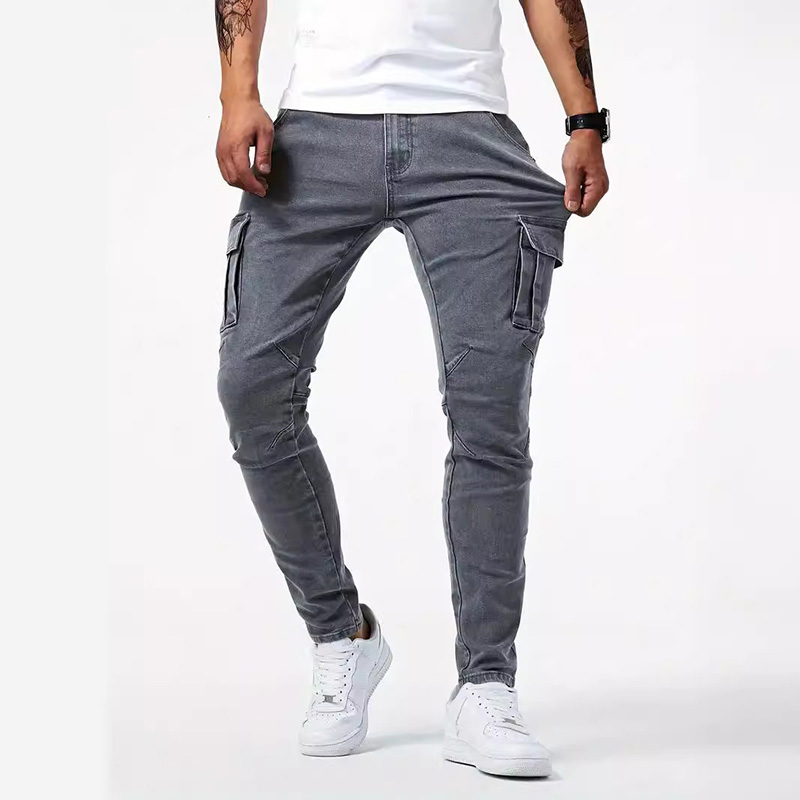 Straße Elastische Jeans Bleist – Streetwear Brand Joggers Bewertung und Preis