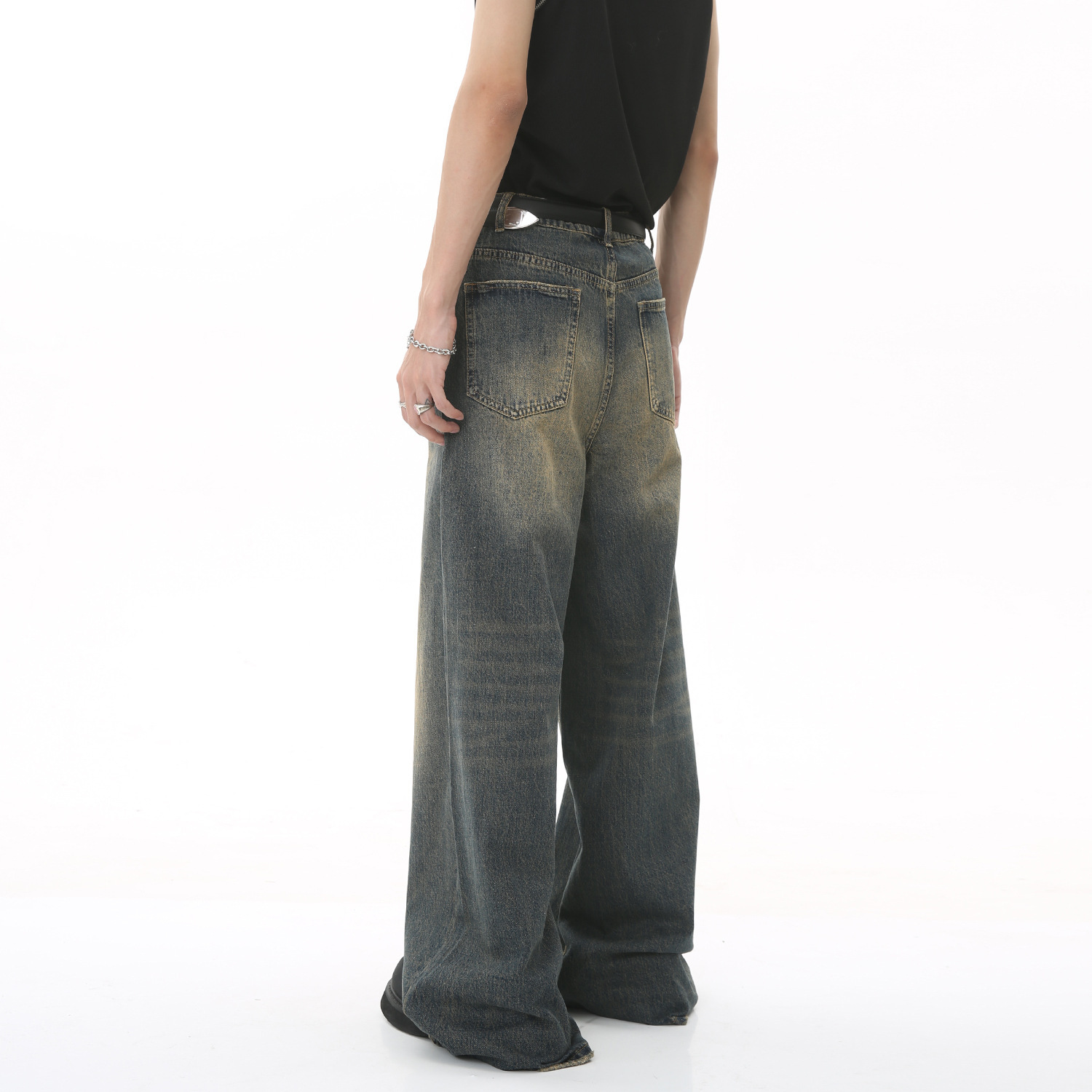 Neue männer Baggy Gerade Bein  – Streetwear Brand Denim Bewertung und Preis