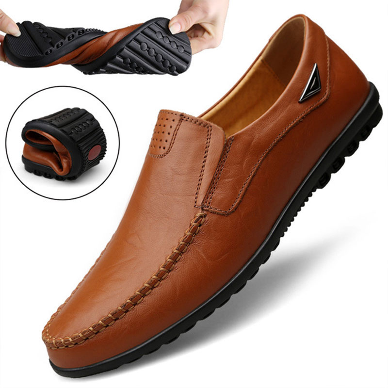 Echtes Leder Männer Casual Sch – Streetwear Brand Luxury Bewertung und Preis