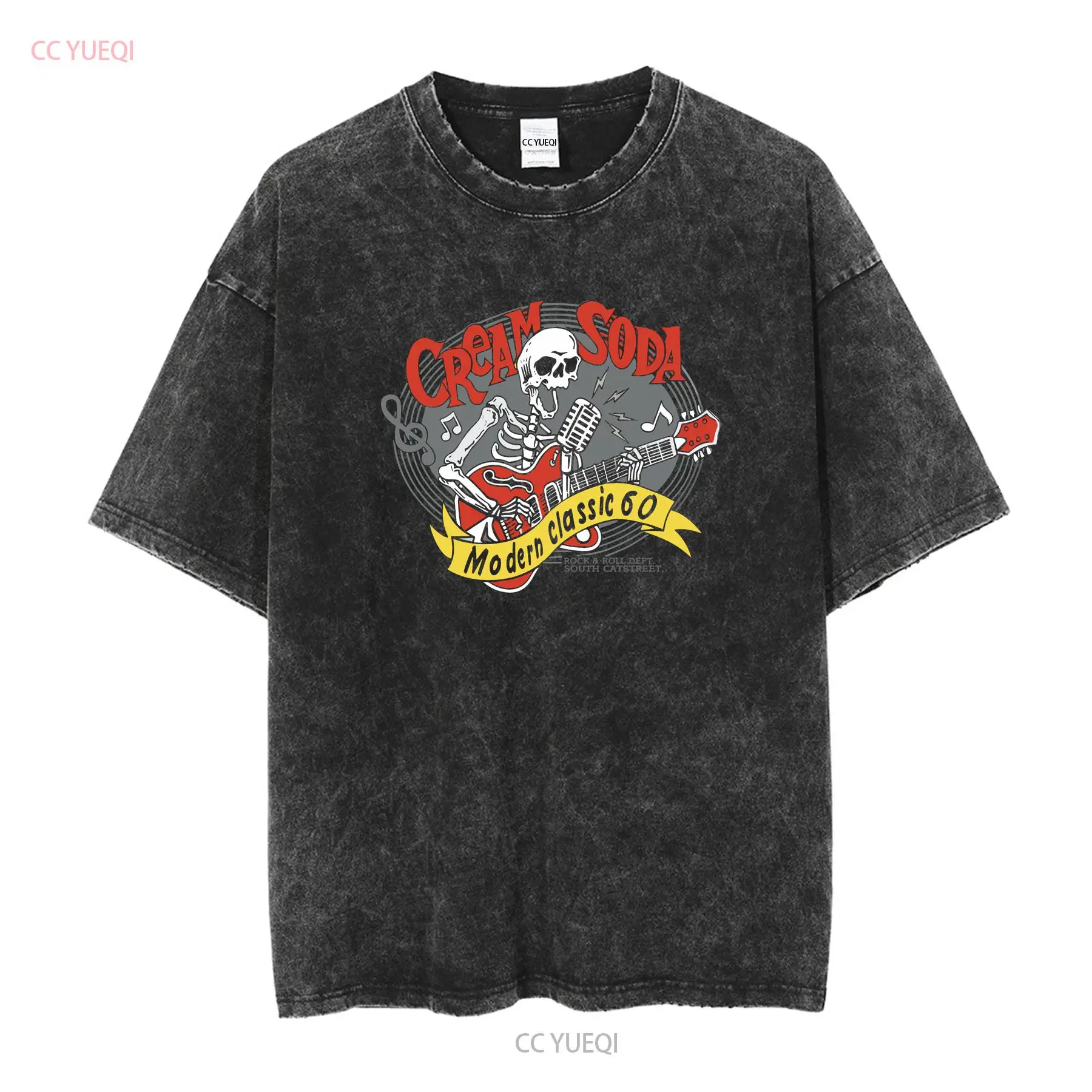Cremefarbenes Soda Rock Roll T – Streetwear Brand Vintage Bewertung und Preis
